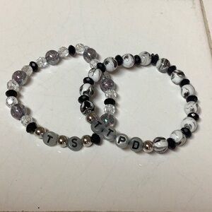 Taylor Swift set of 3 glow in the dark TTPD random bracelet bundle